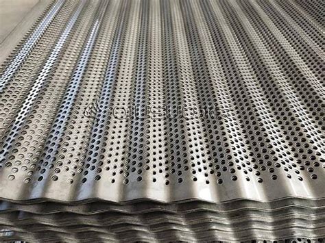 perforated corrugated metal sheets|corrugated perforated metal panels suppliers.